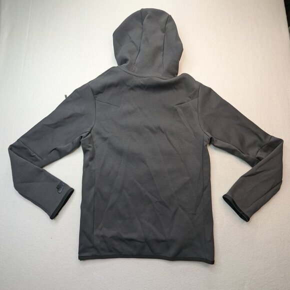 Nike Men's Tech Fleece Pullover Graphic Hoodie Anthracite Gray Sz S - Picture 9 of 15